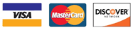 We accept Visa, MasterCard, American Express, and Discover Network credit cards
